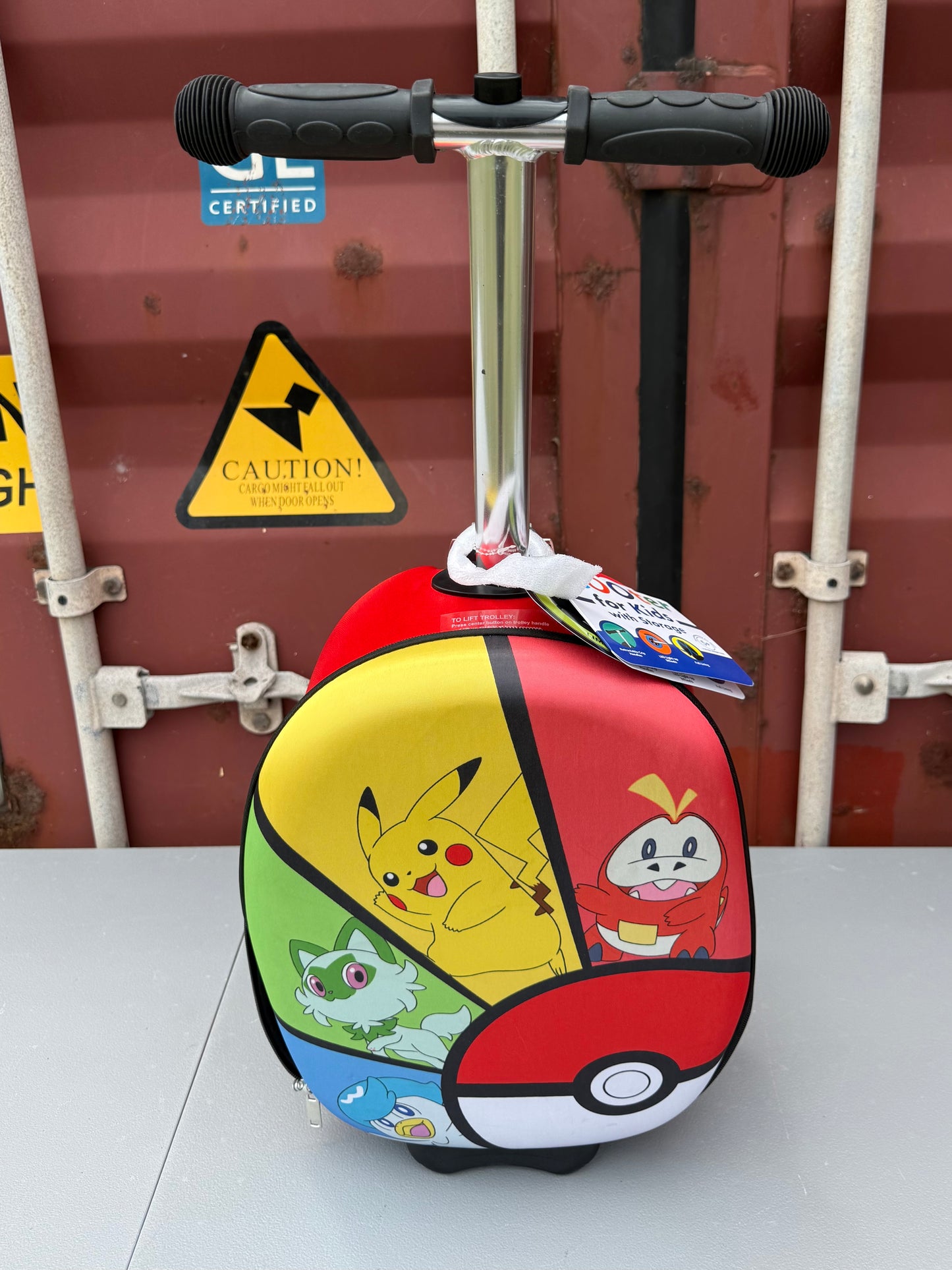 Pokemon Kids' Hardside Carry On Scooter Suitcase