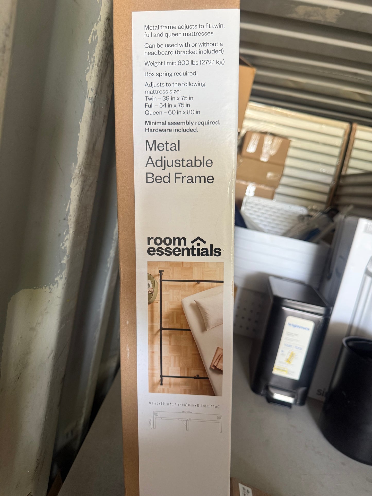 Adjustable Bed Frame Black - Room Essentials™