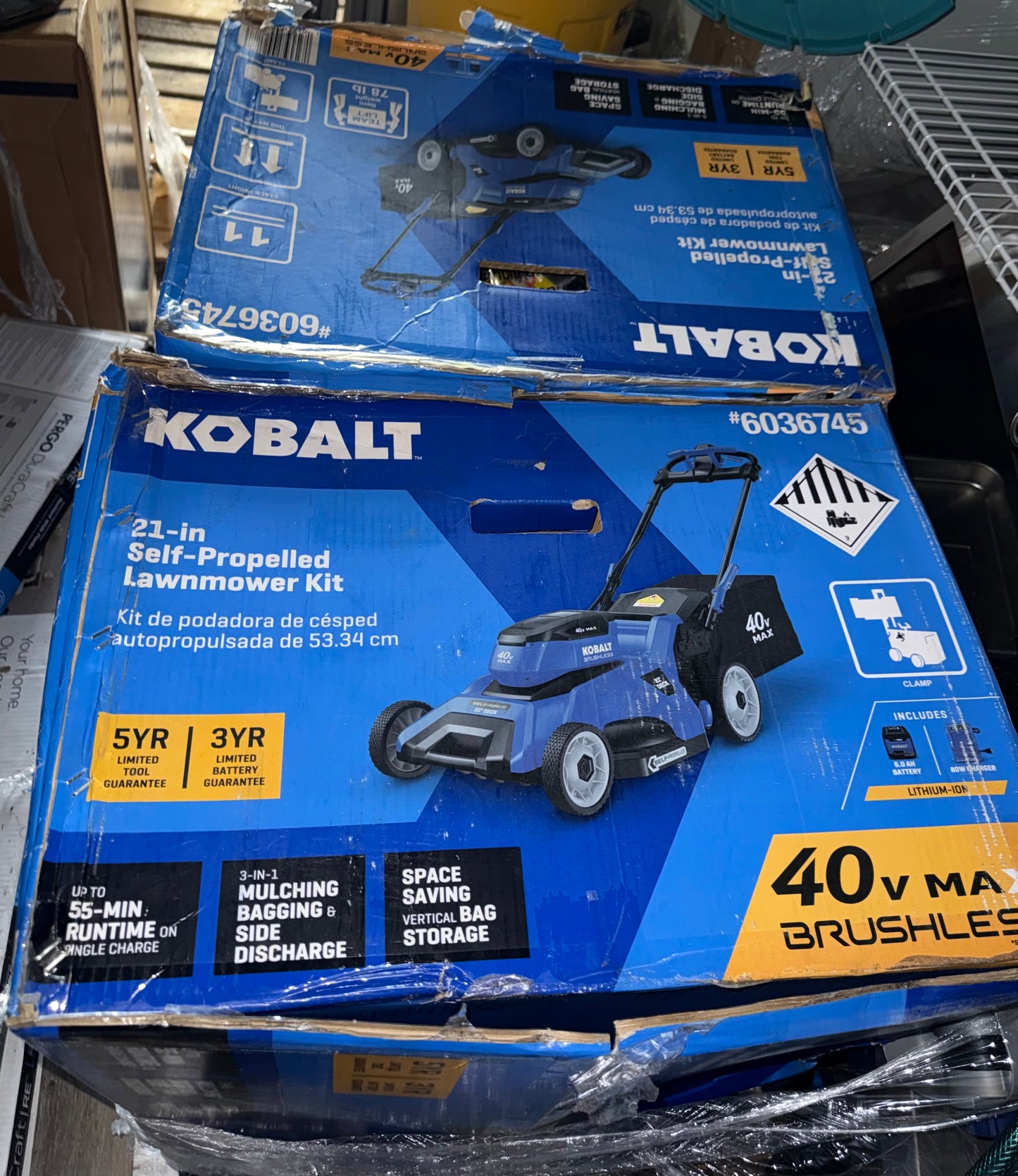 Kobalt 40-volt 21" Battery Self Propelled Lawn Mower (Battery and Charger Included)