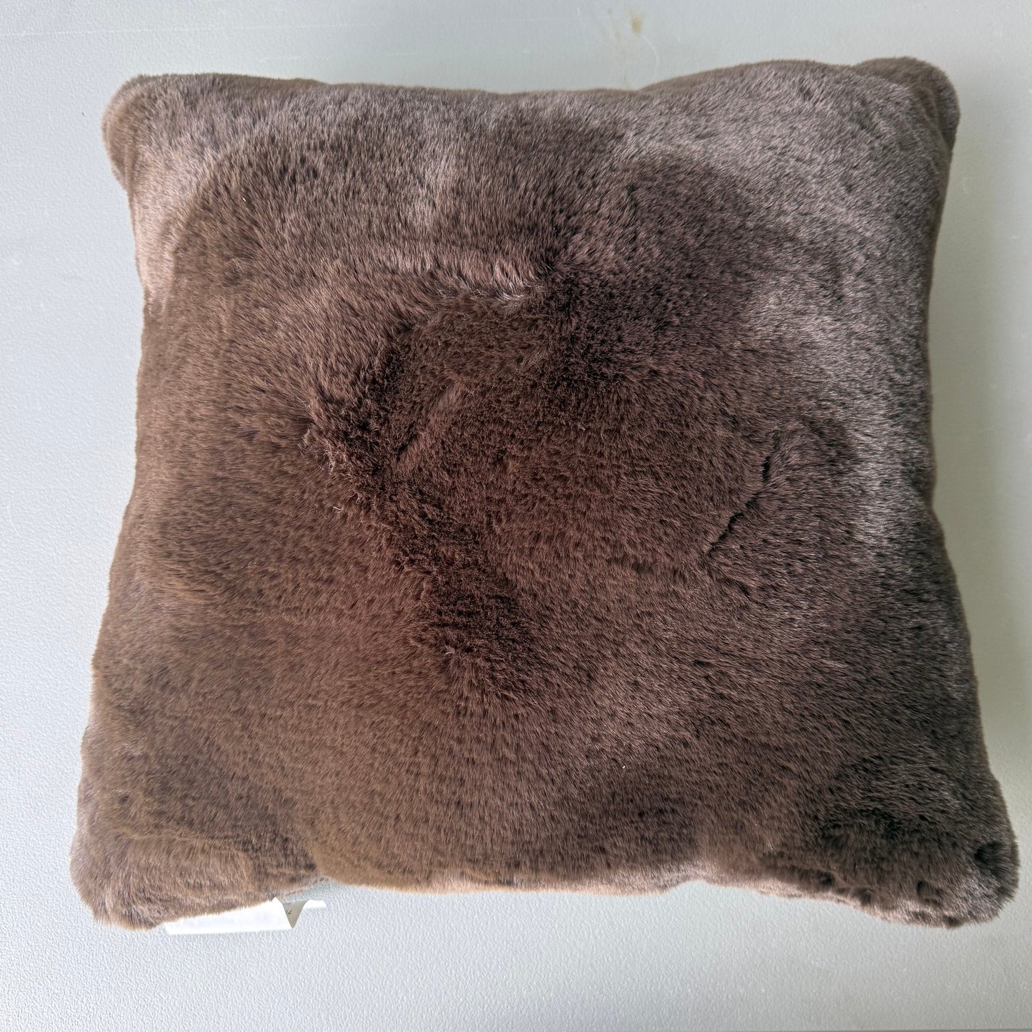 Raj Ultimate Faux Fur Throw Pillow Brown
