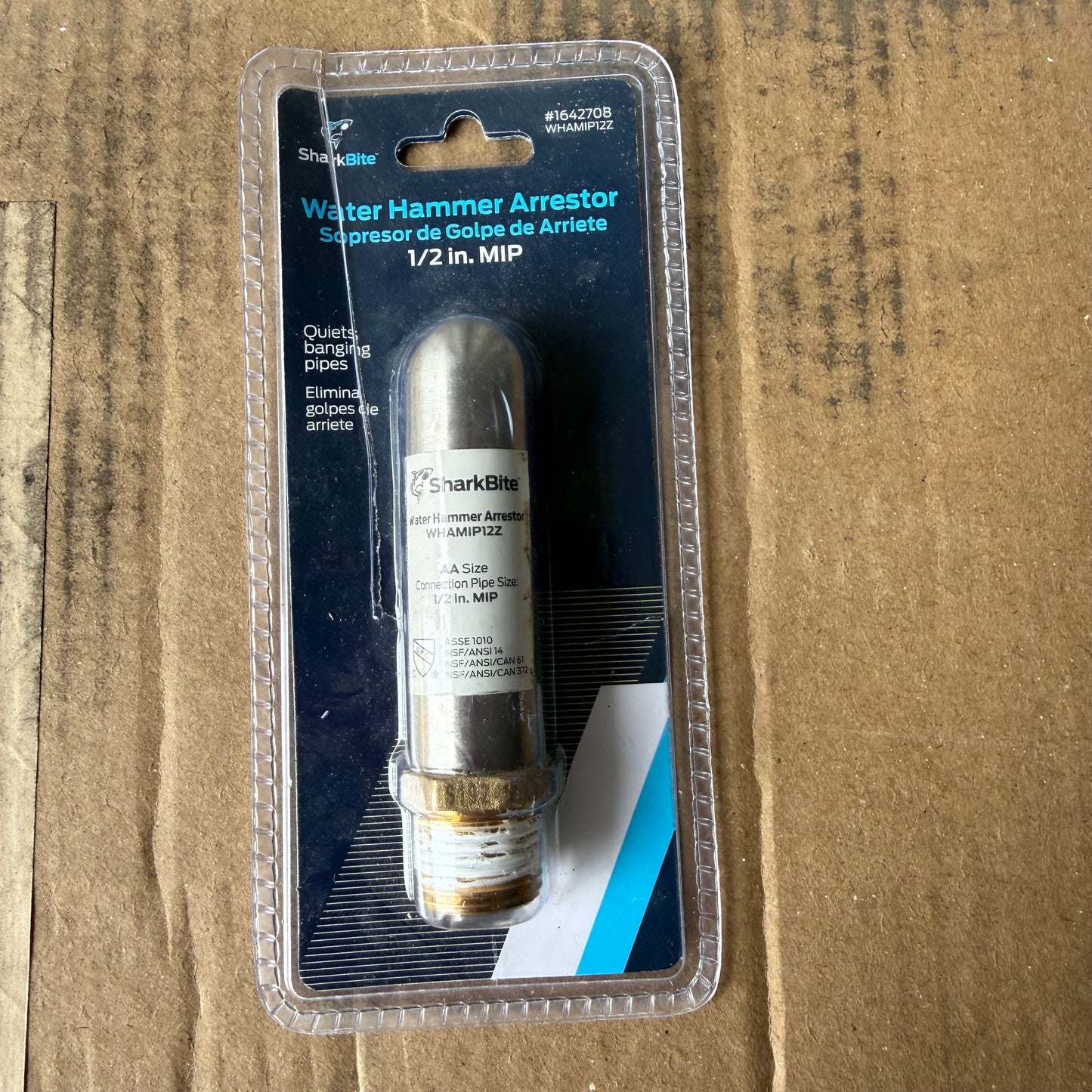 SharkBite 1/2-in MIP Stainless steel Water Hammer Arrestor