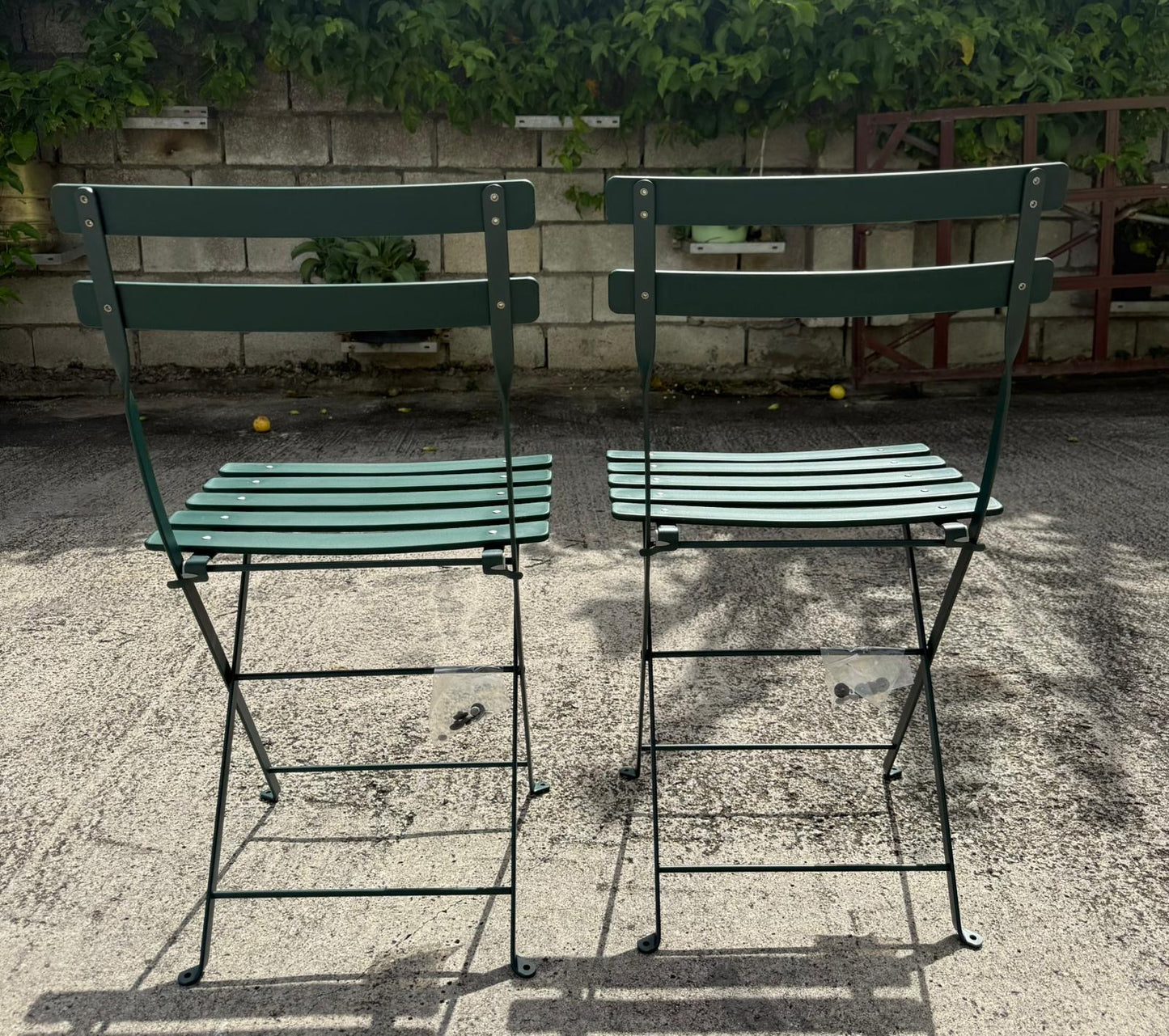 Fermob Bistro Duraflon Steel Outdoor Folding Chair - Cedar Green