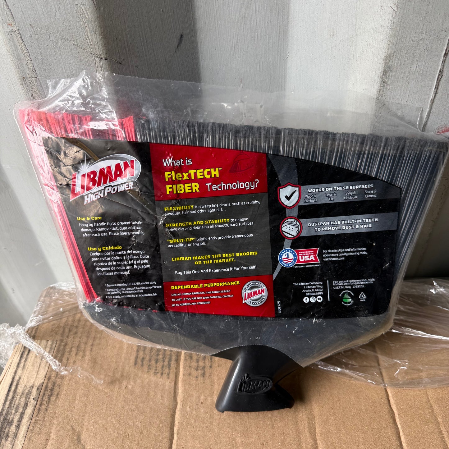 Libman 14-in Poly fiber Multi-surface Angle Broom Head