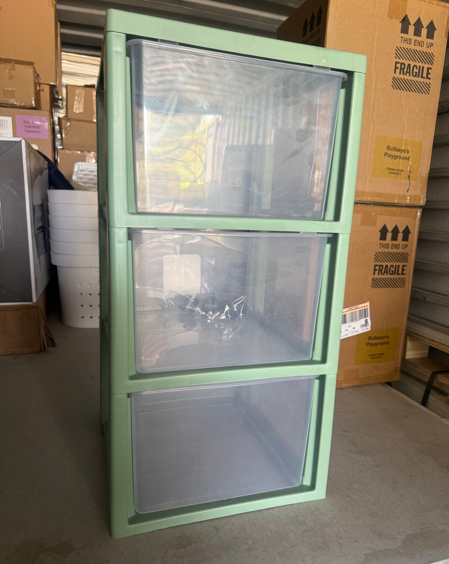 3 Drawer Medium Cart Versatile Green - Brightroom™