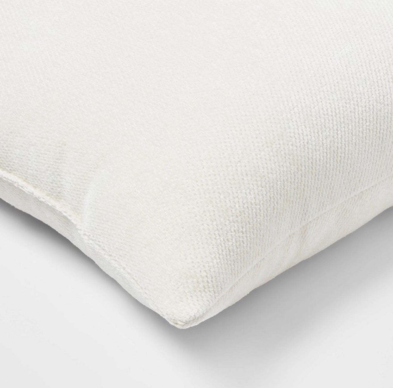 2pk Chenille Square Throw Pillows - Threshold™: Decorative Polyester Knife Edge, Indoor Use