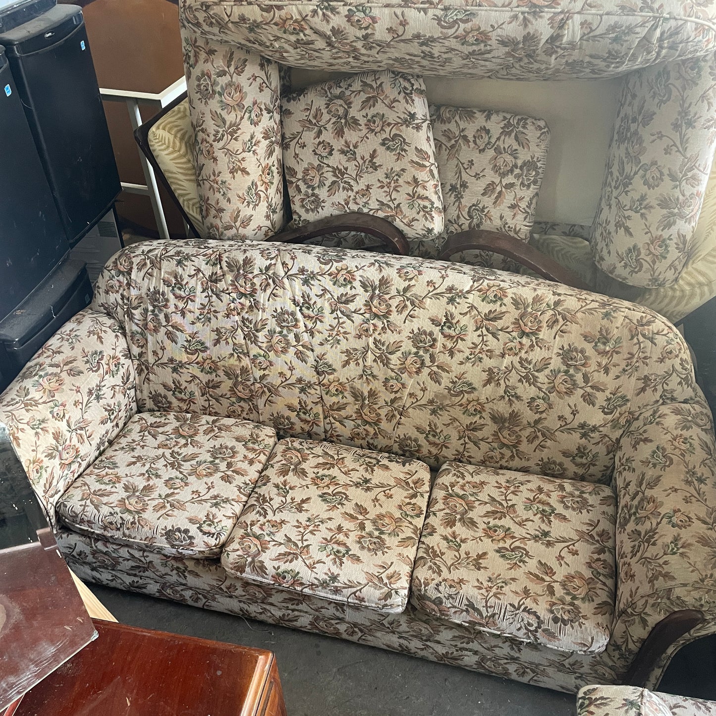 Floral Pattern 3 Seater Sofa