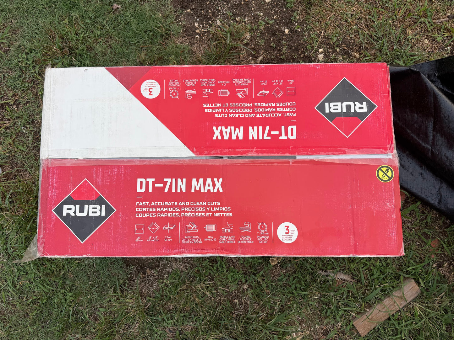 RUBI 10 -Amp 7-in -Blade Tabletop Sliding Table Tile Saw with Stand