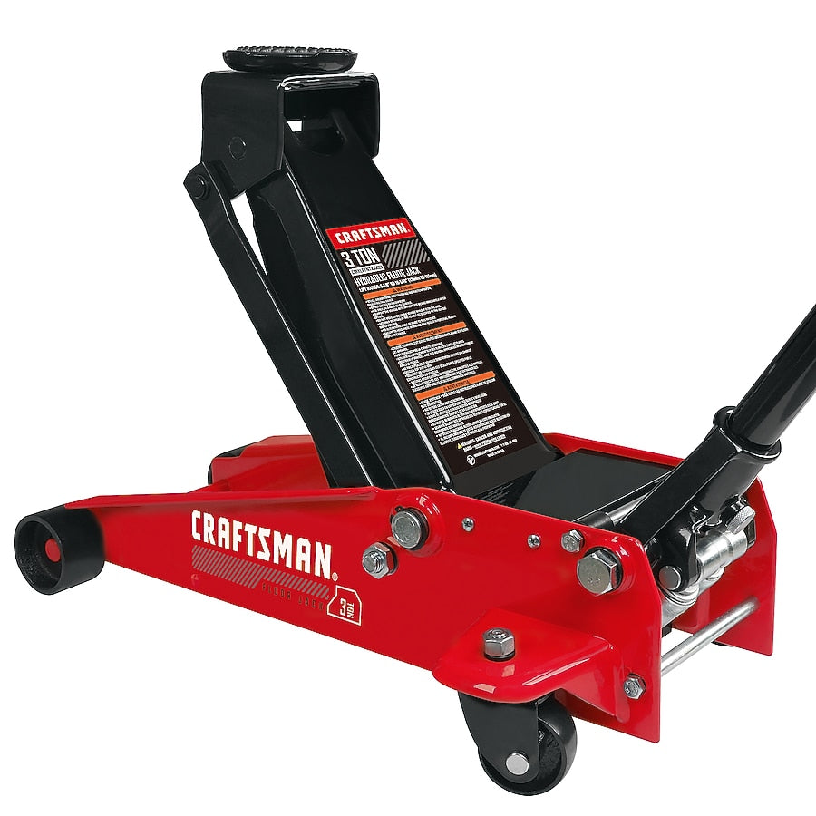 CRAFTSMAN Black 3-Ton Steel Hydraulic Floor Jack