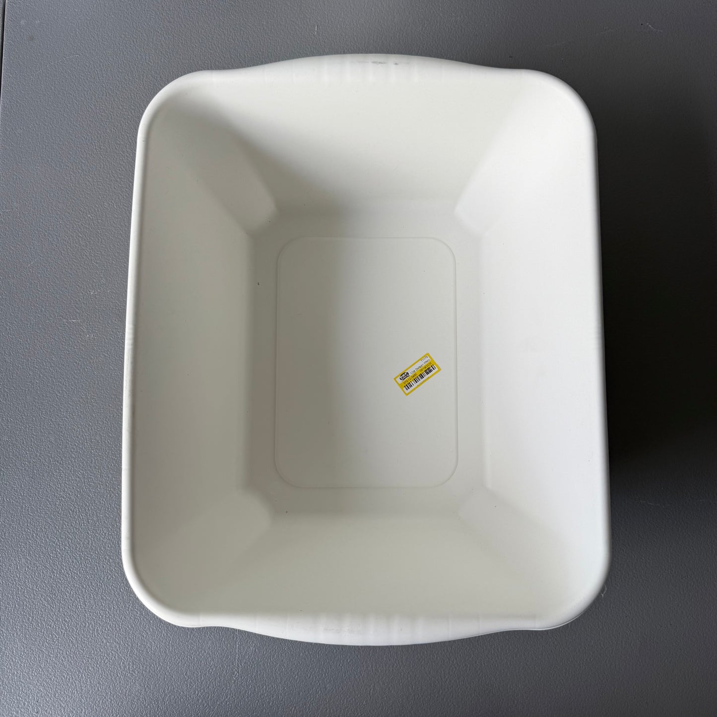 12qt Dishpan White - Brightroom™: Plastic Wash Basin, Kitchen Sink Dish Tub, Dishwasher-Safe, 12qt Capacity