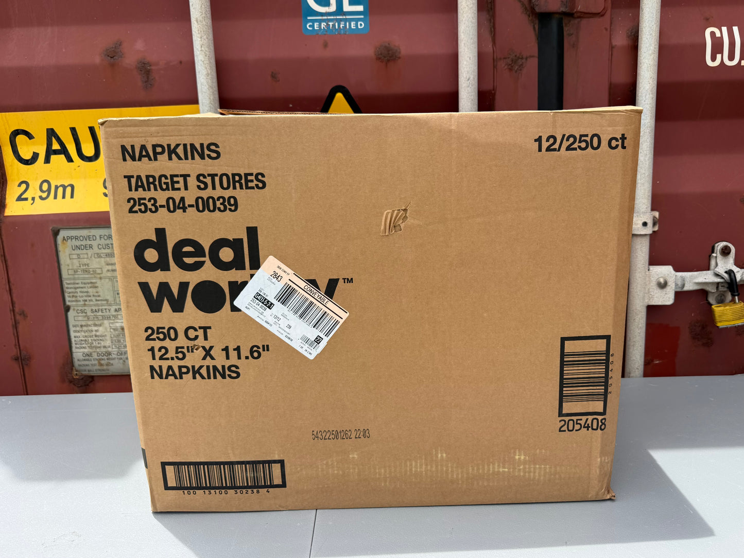Box of 12 250ct 1-Ply Disposable Napkins - Dealworthy™