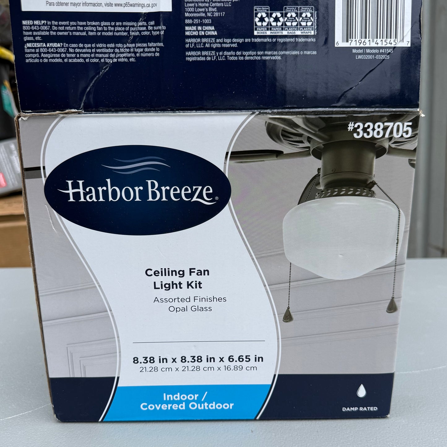 Harbor Breeze 4-in 1 -Light Multiple Colors/Finishes LED Ceiling Fan Light Kit