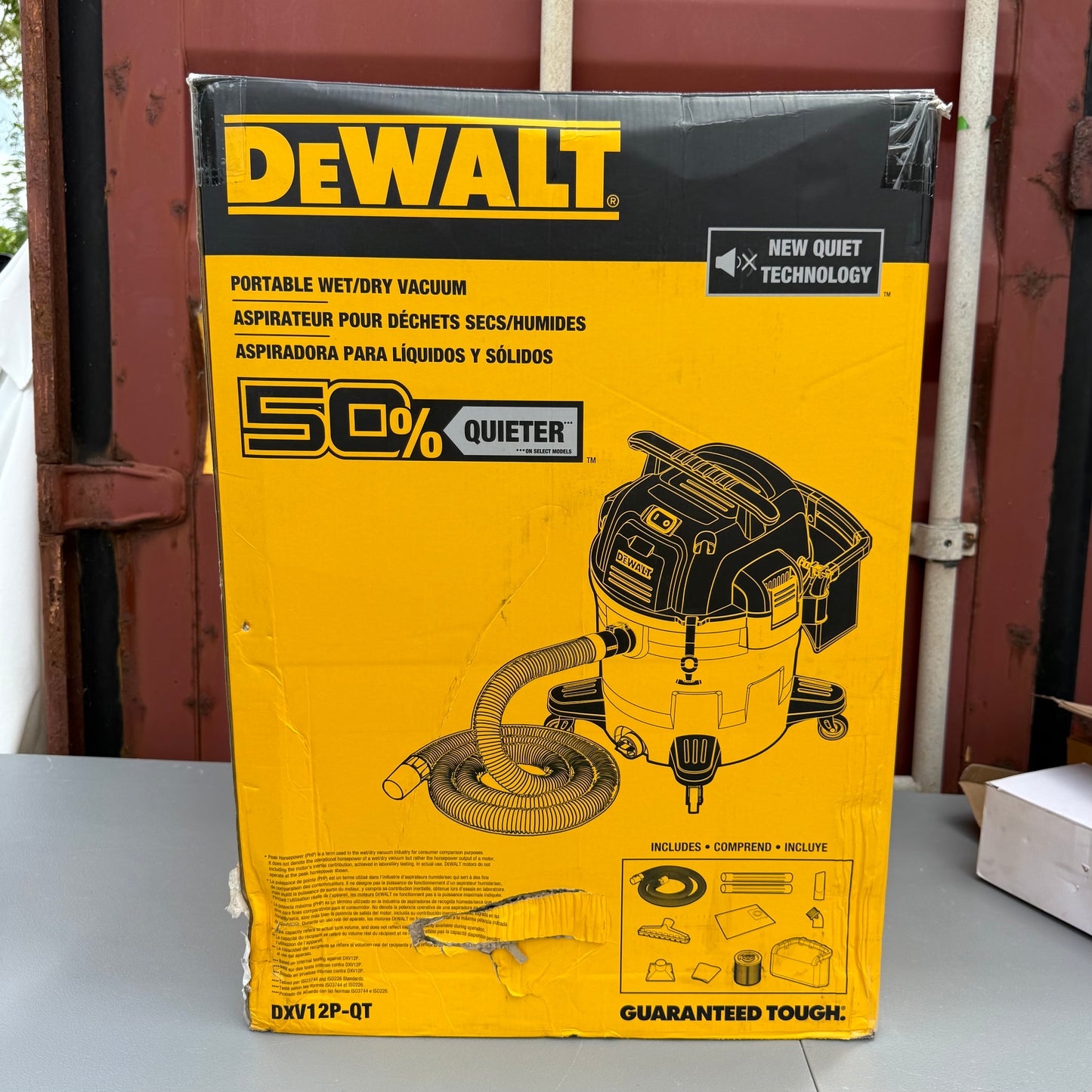 DEWALT Stealthsonic Quiet 12-Gallon 5.5 HP Corded Wet/Dry Shop Vacuum