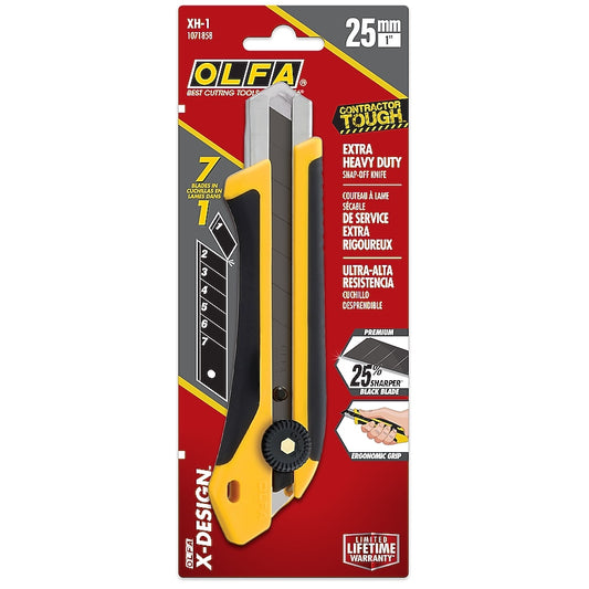 OLFA 25mm 1 -Blade Retractable Utility Knife (with Snap-Off Blade)