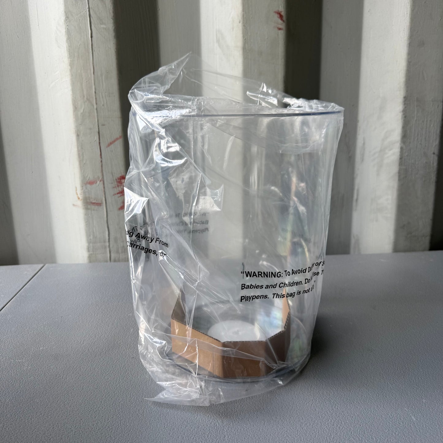 Solid Bathroom Wastebasket Clear - Room Essentials™: Plastic, 10.5" High, 6.5L Acrylic Trash Container