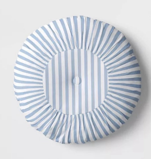 Set of 2 16"x16" Round Striped Decorative Throw Pillows - Threshold™