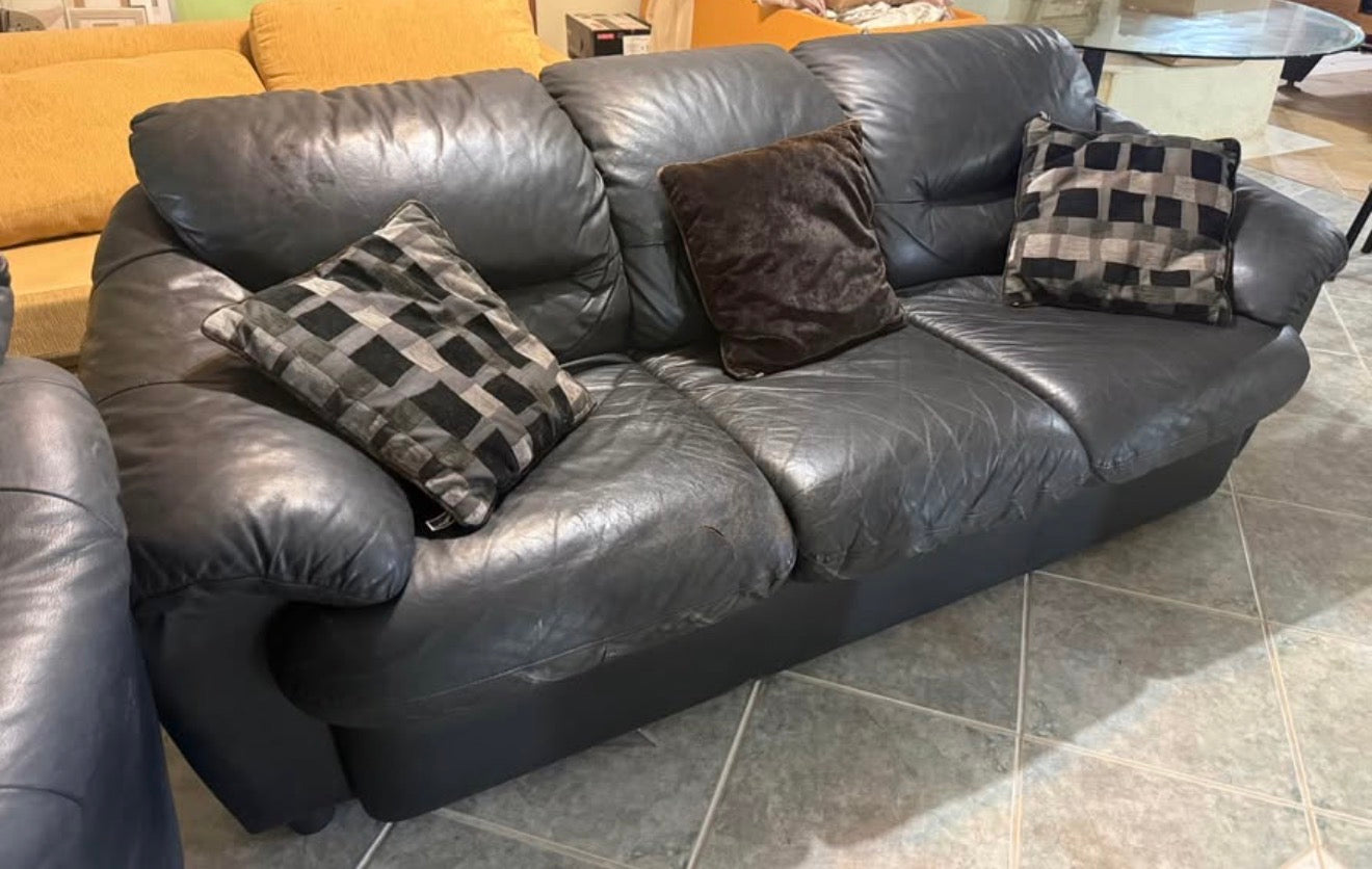 Genuine Leather 3 Seater Sofa