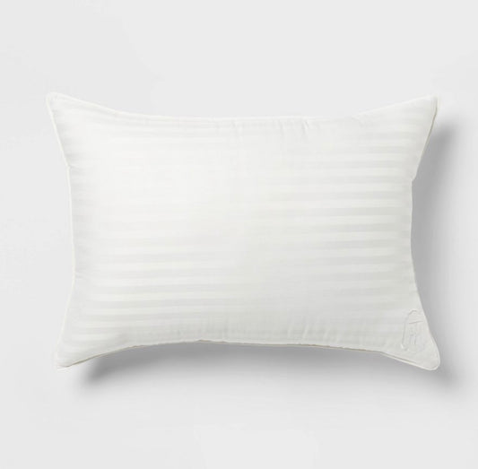 Set of 3 Threshold Hotel Sateen Down Alternative Firm Pillow (Standard/Queen, 20x28 in)