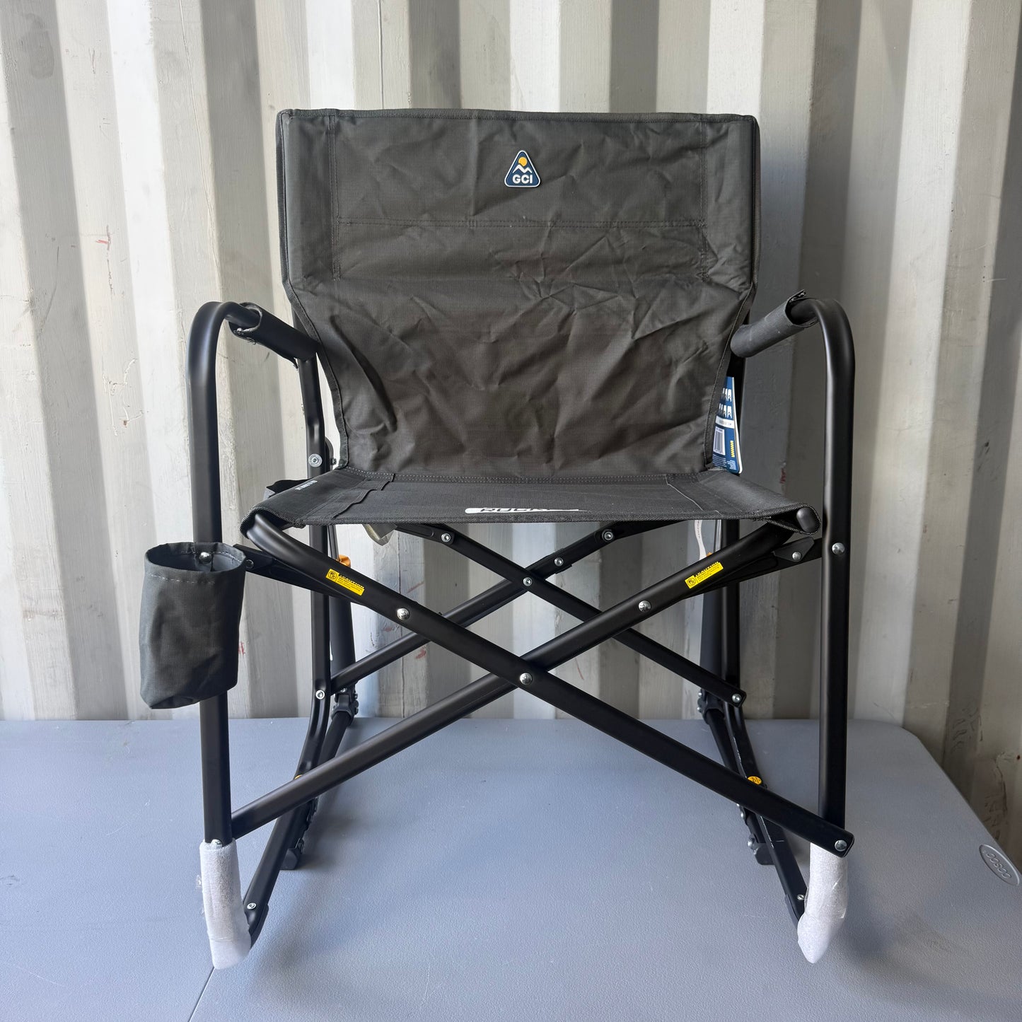 GCI Outdoor Freestyle Rocker Portable Rocking Camping Chair - Dark Charcoal