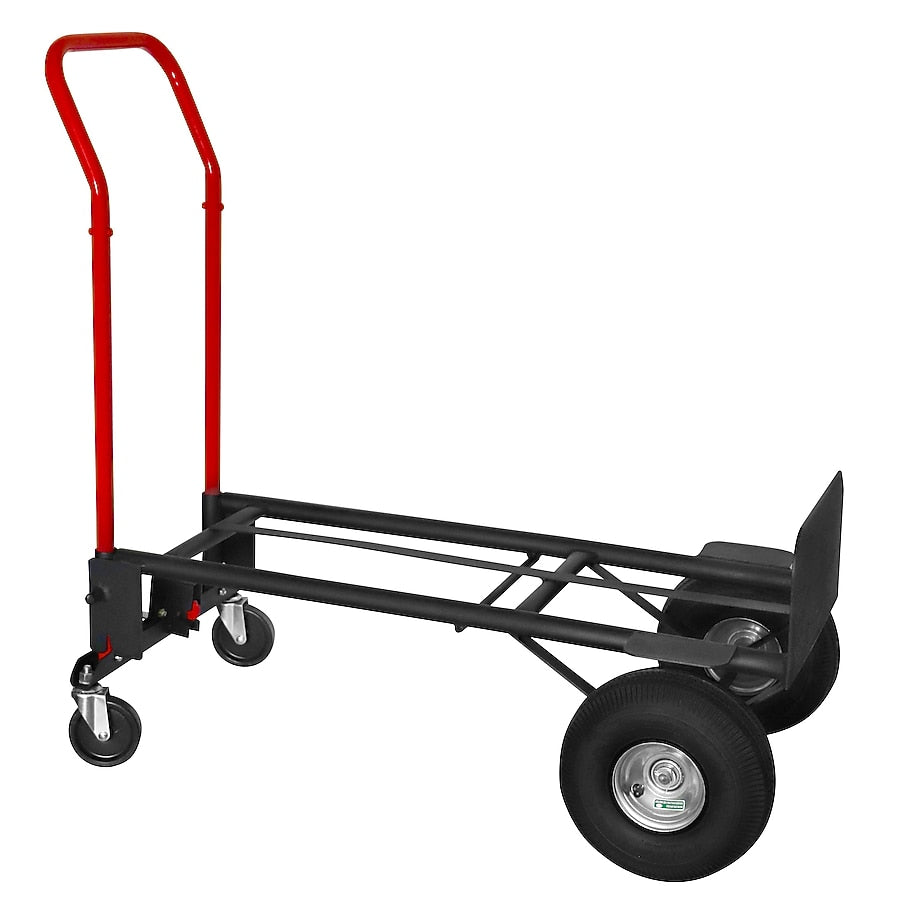 Milwaukee 800-lb Capacity 4 Wheel Steel Convertible Hand Truck