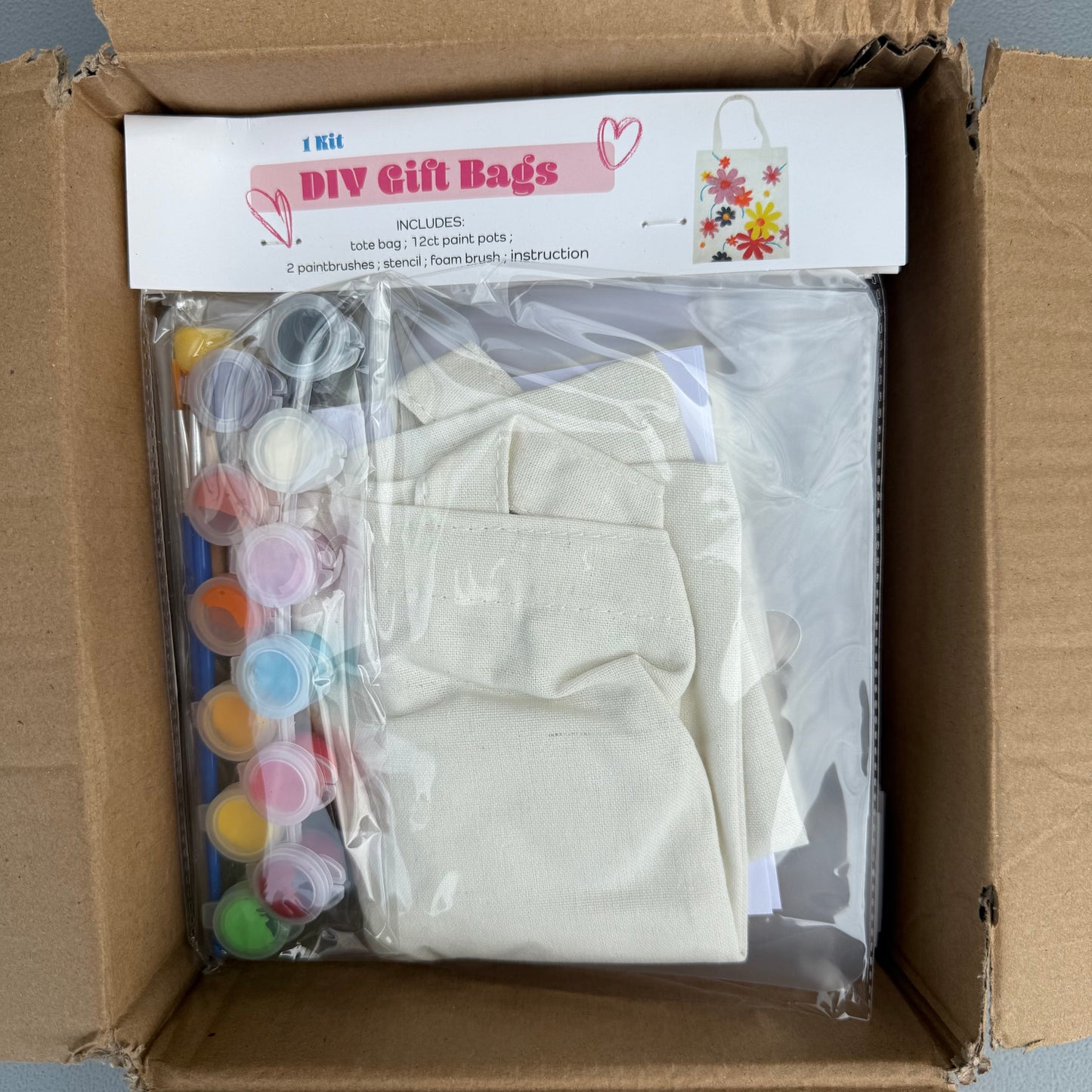 Box of 5 DIY Gift Bag Kits