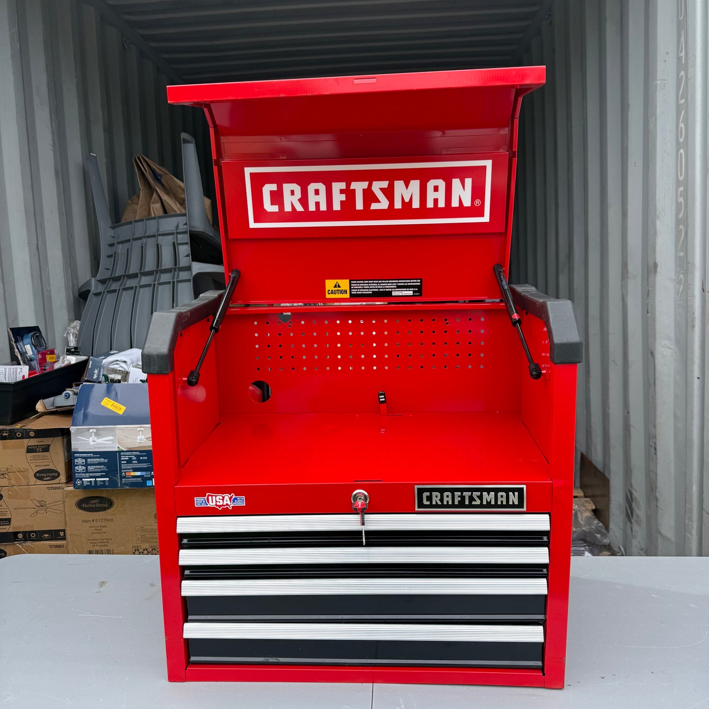 CRAFTSMAN 2000 Series 26.68-in W x 24.74-in H x 16.32-in D 4 -Drawer Steel Tool Chest (Red)