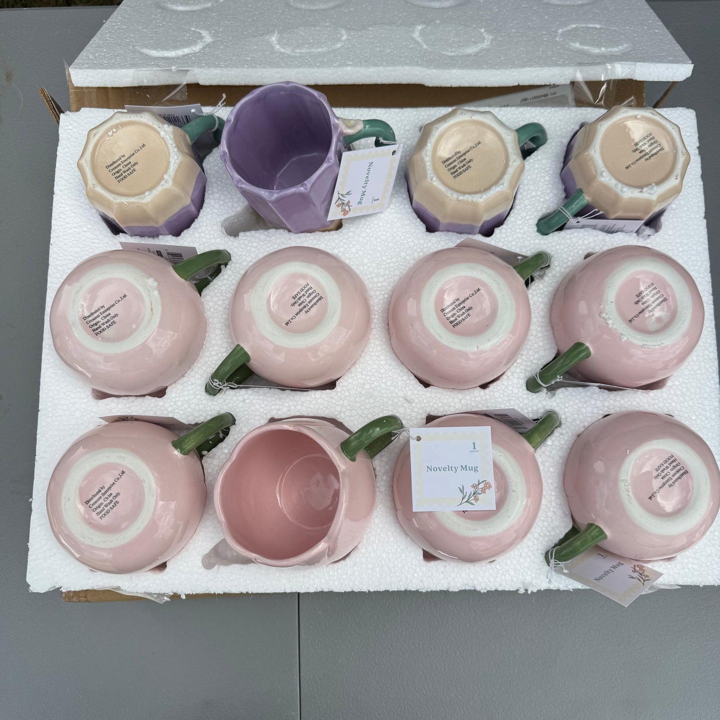 Set of 12 Novelty Mugs