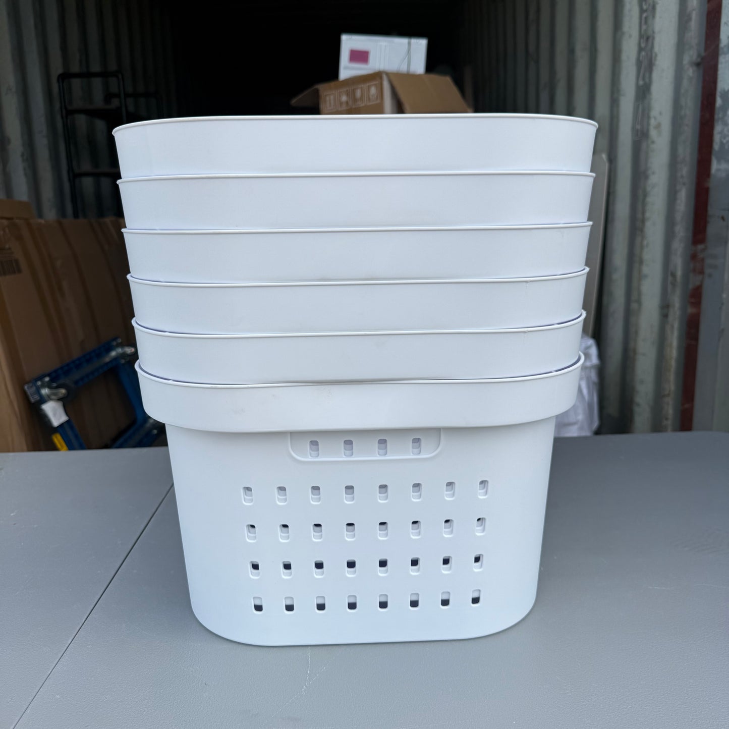 Set of 6 1.5bu Rectangle Modern Laundry Basket - Brightroom™
