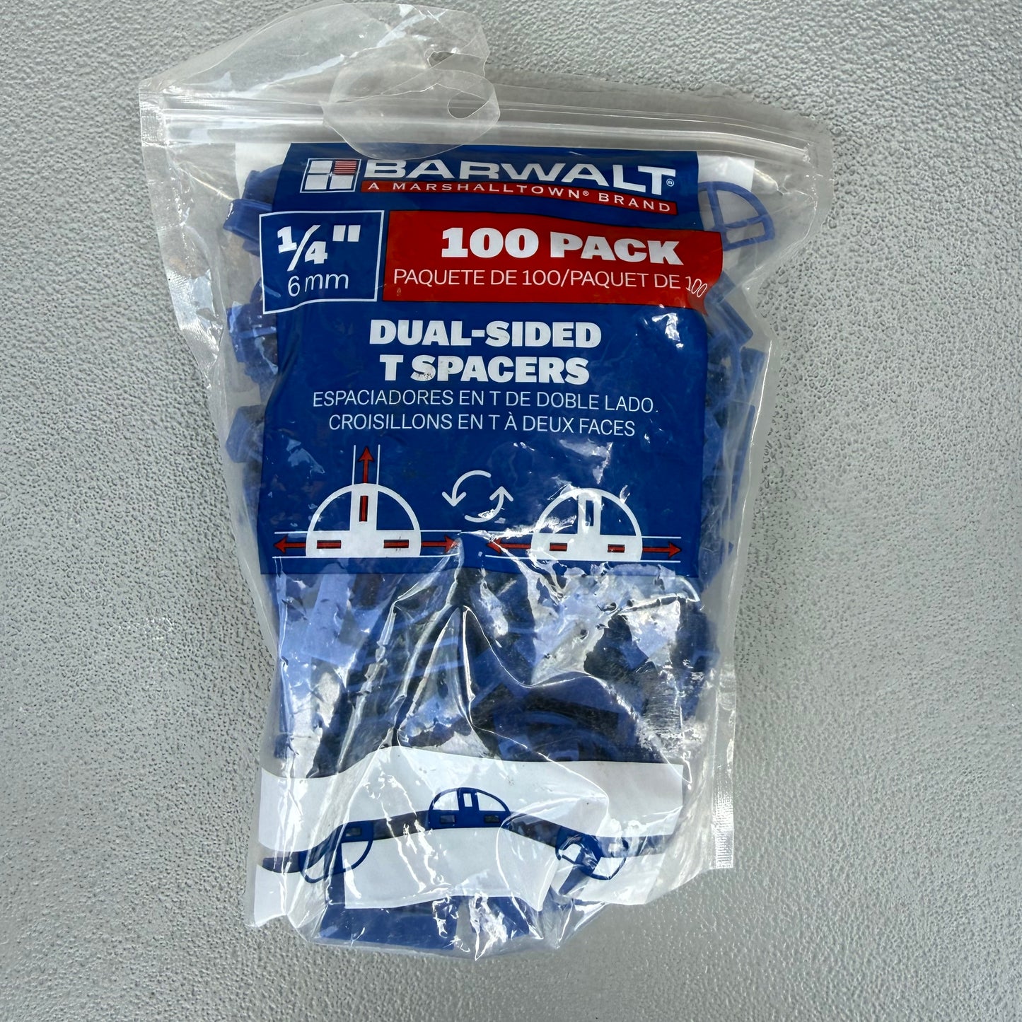 BARWALT 1/4-in Plastic 2 Sided Tile Spacer 100 -Pack