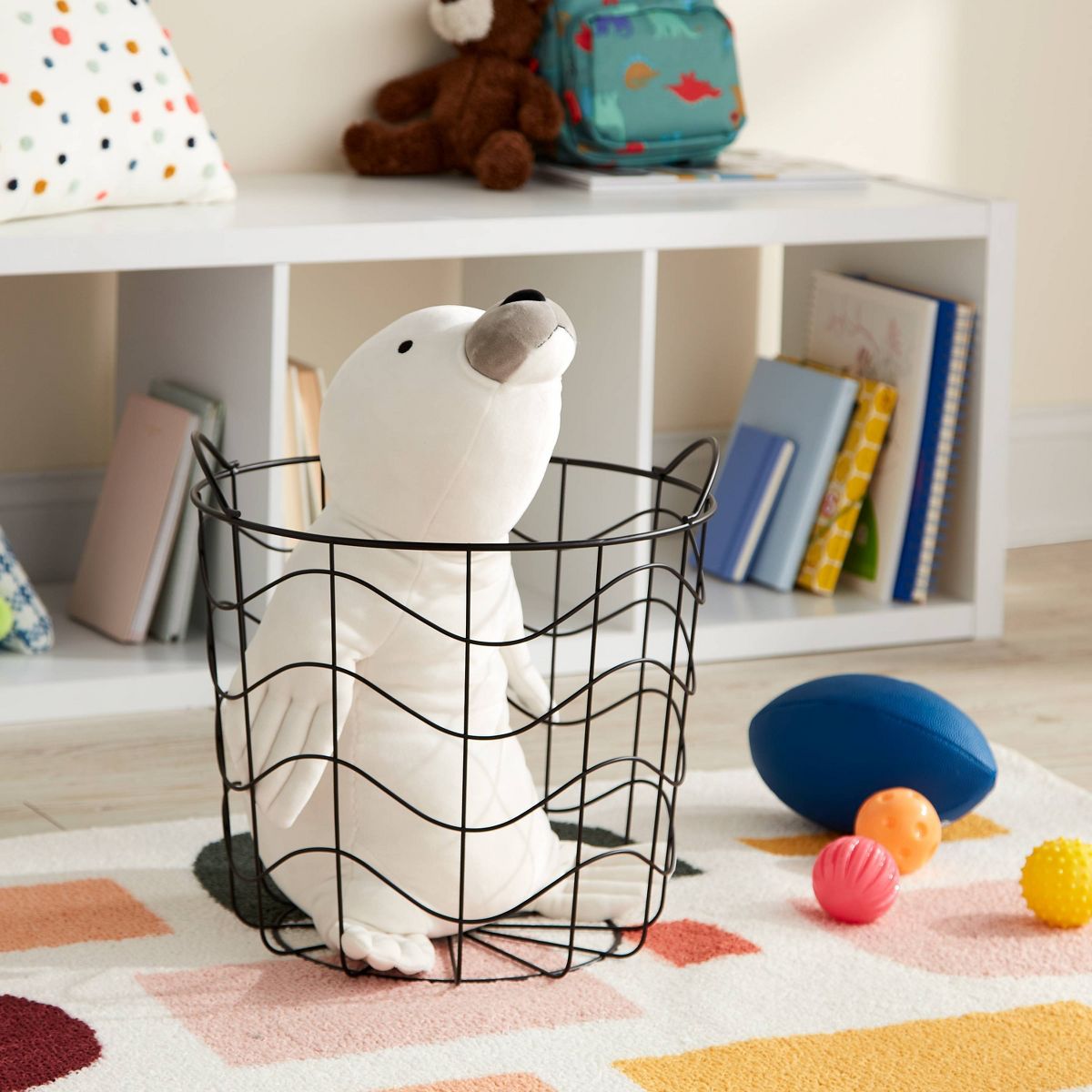 Set of 2 Wave Wire Storage Black - Pillowfort™