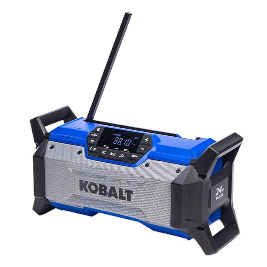 Kobalt 24-Volt Water Resistant Cordless Bluetooth Jobsite Radio