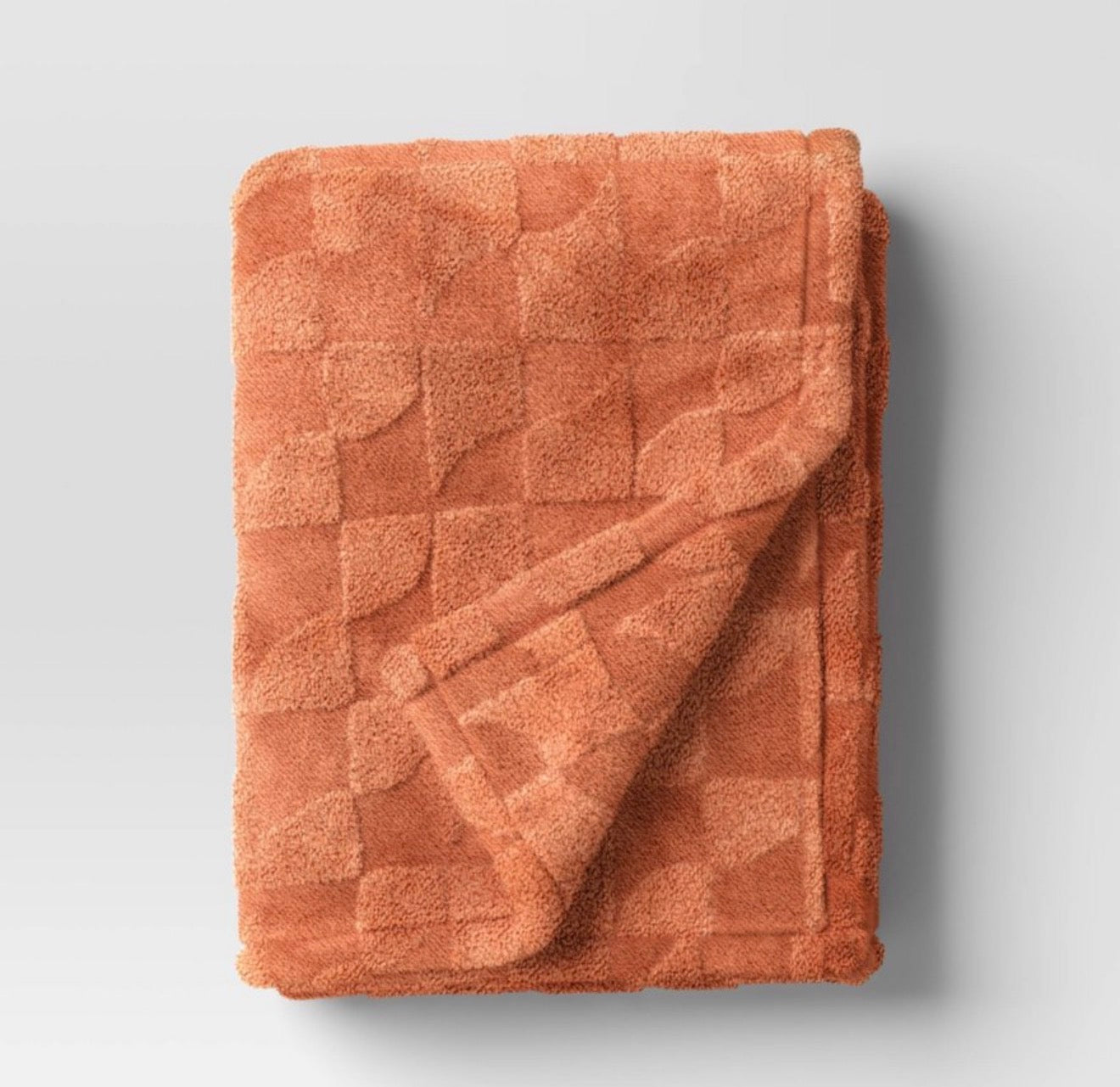 Geometric Jacquard Faux Shearling Throw Blanket - Room Essentials™