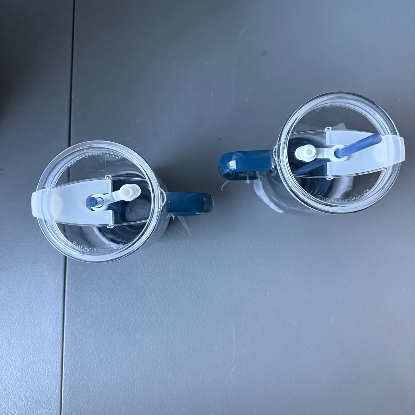 Set of 2 Glass Tumblers Blue - Bullseye's Playground™