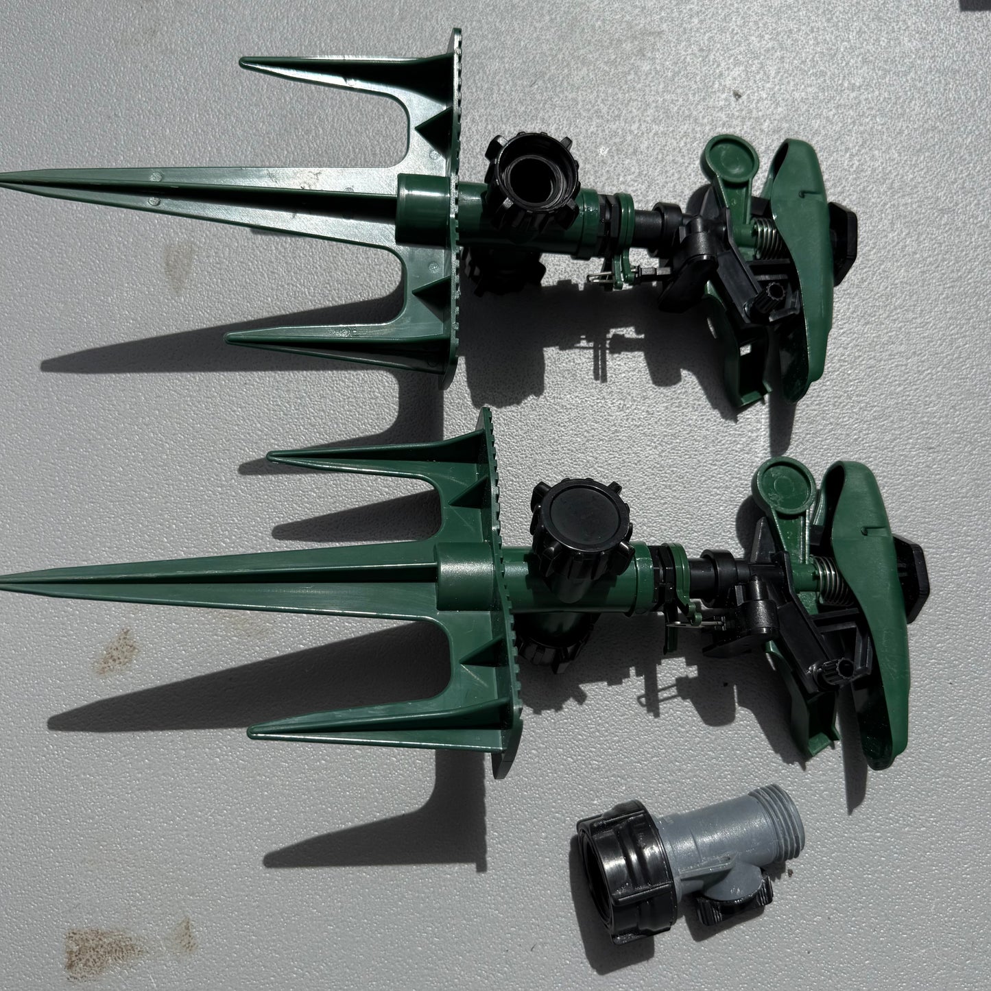 Set of 2 Project Source 4000-sq ft Impulse Spike Lawn Sprinklers