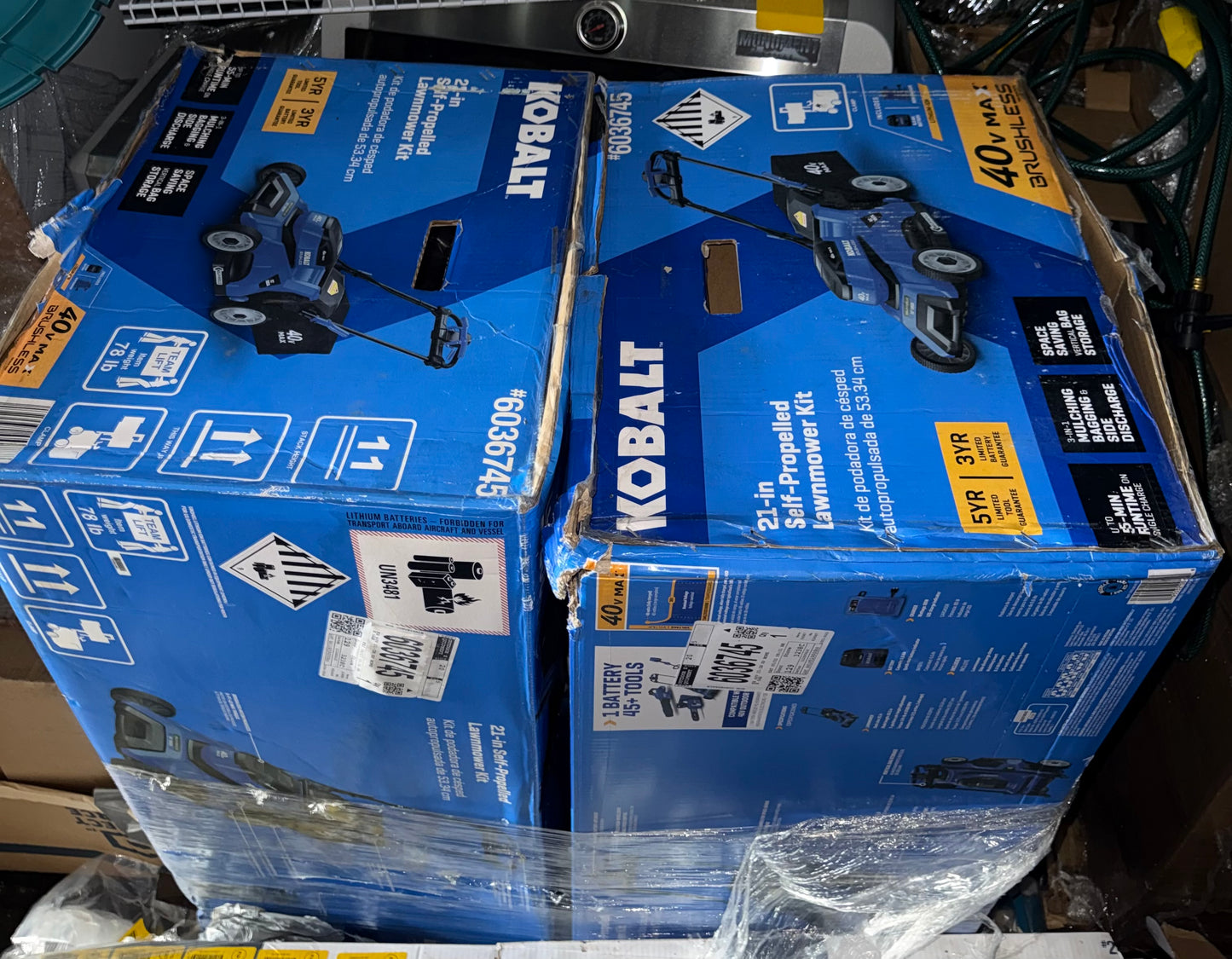 Kobalt 40-volt 21" Battery Self Propelled Lawn Mower (Battery and Charger Included)