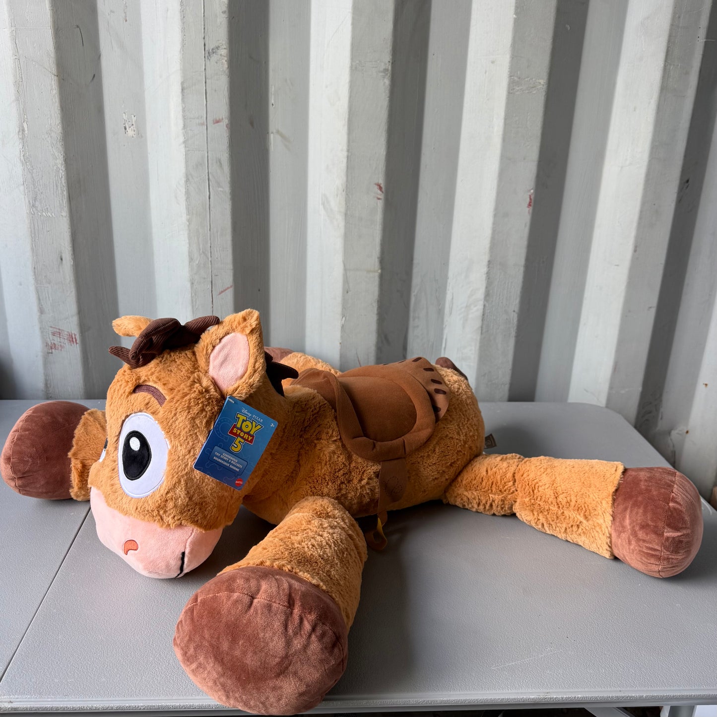 Disney and Pixar Toy Story 5 Ginormous Plush Toys, 24" Scale Bullseye Soft Doll Stuffed Animal