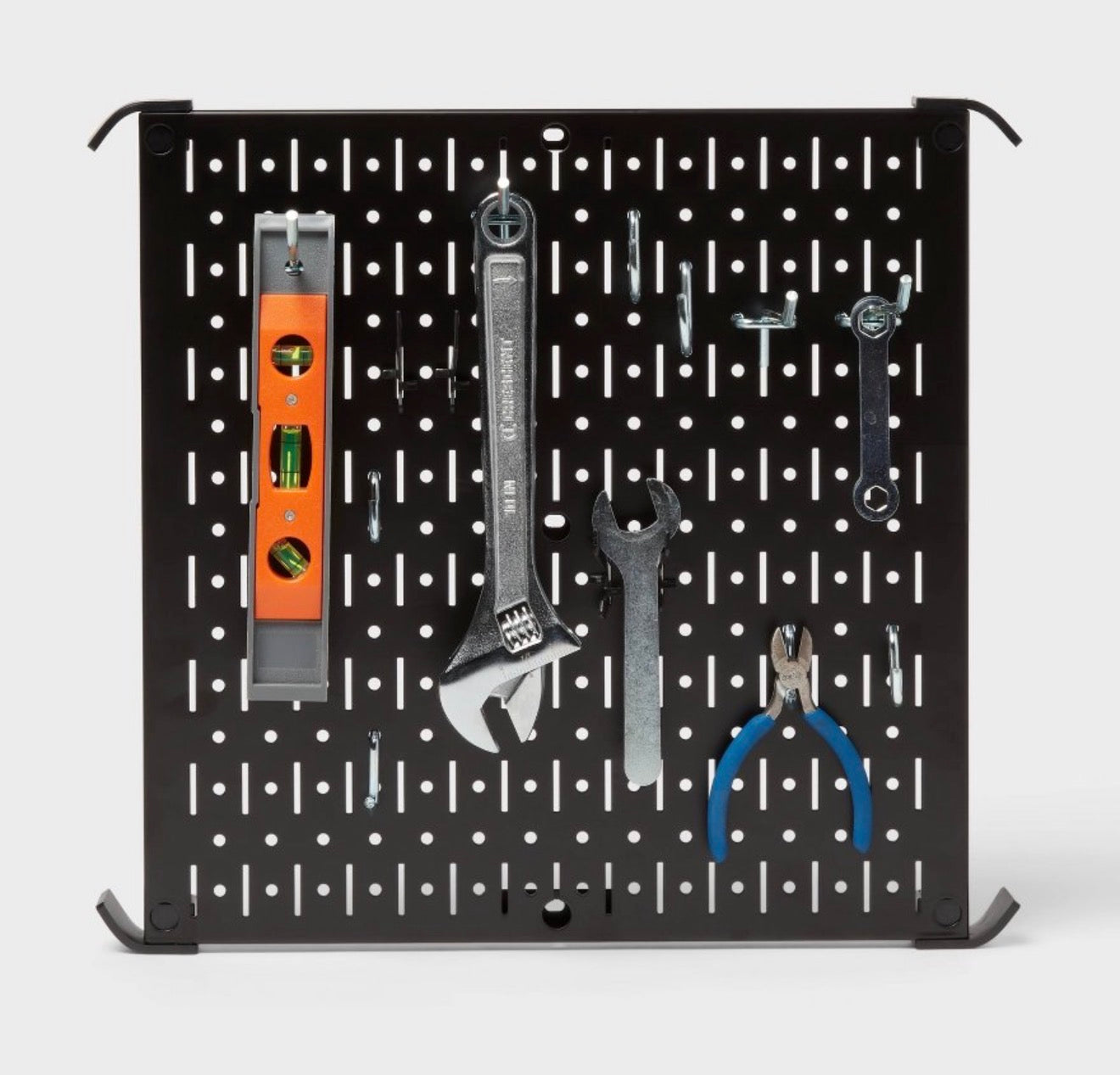 16" Square Metal Pegboard - Brightroom™: Wall & Garage Storage Organizer, Carbon