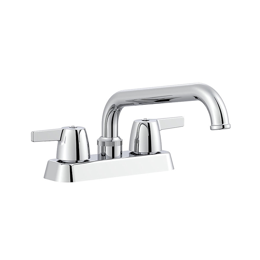 Project Source Chrome 2-handle Deck-Mount Utility Faucet