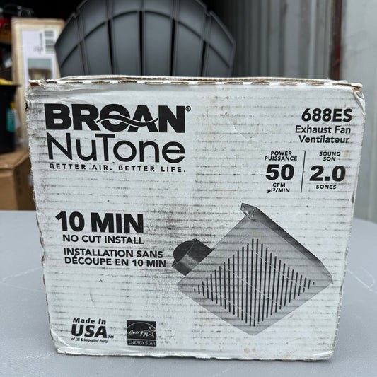 Broan-NuTone 2-Sone 50-CFM White Bathroom Ventilator Fan (ENERGY STAR Certified)