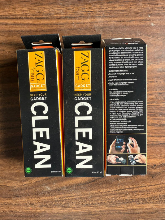 Set of 3 Zagg Gadget Foam Cleaners