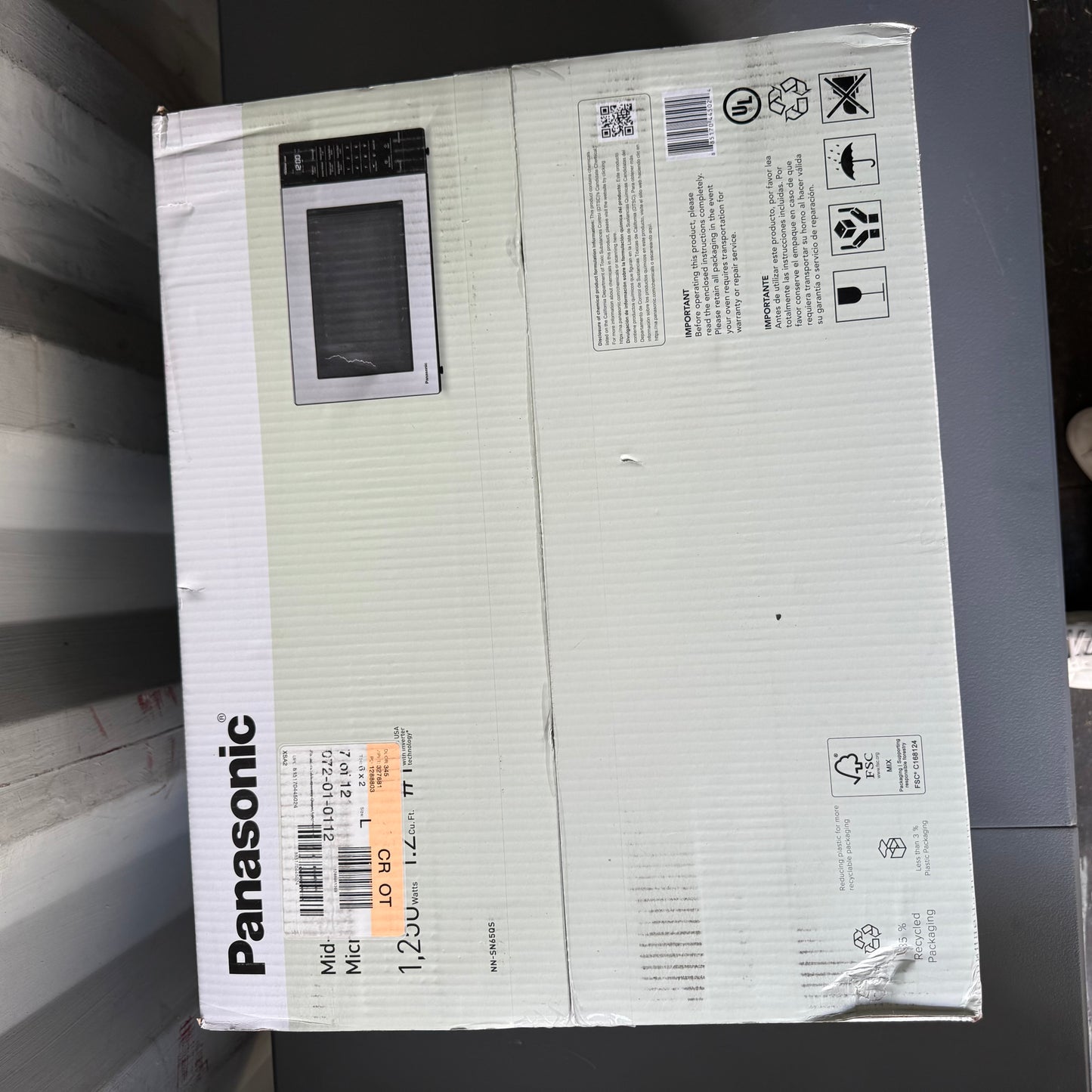 Panasonic 1.2 cu ft Inverter Microwave