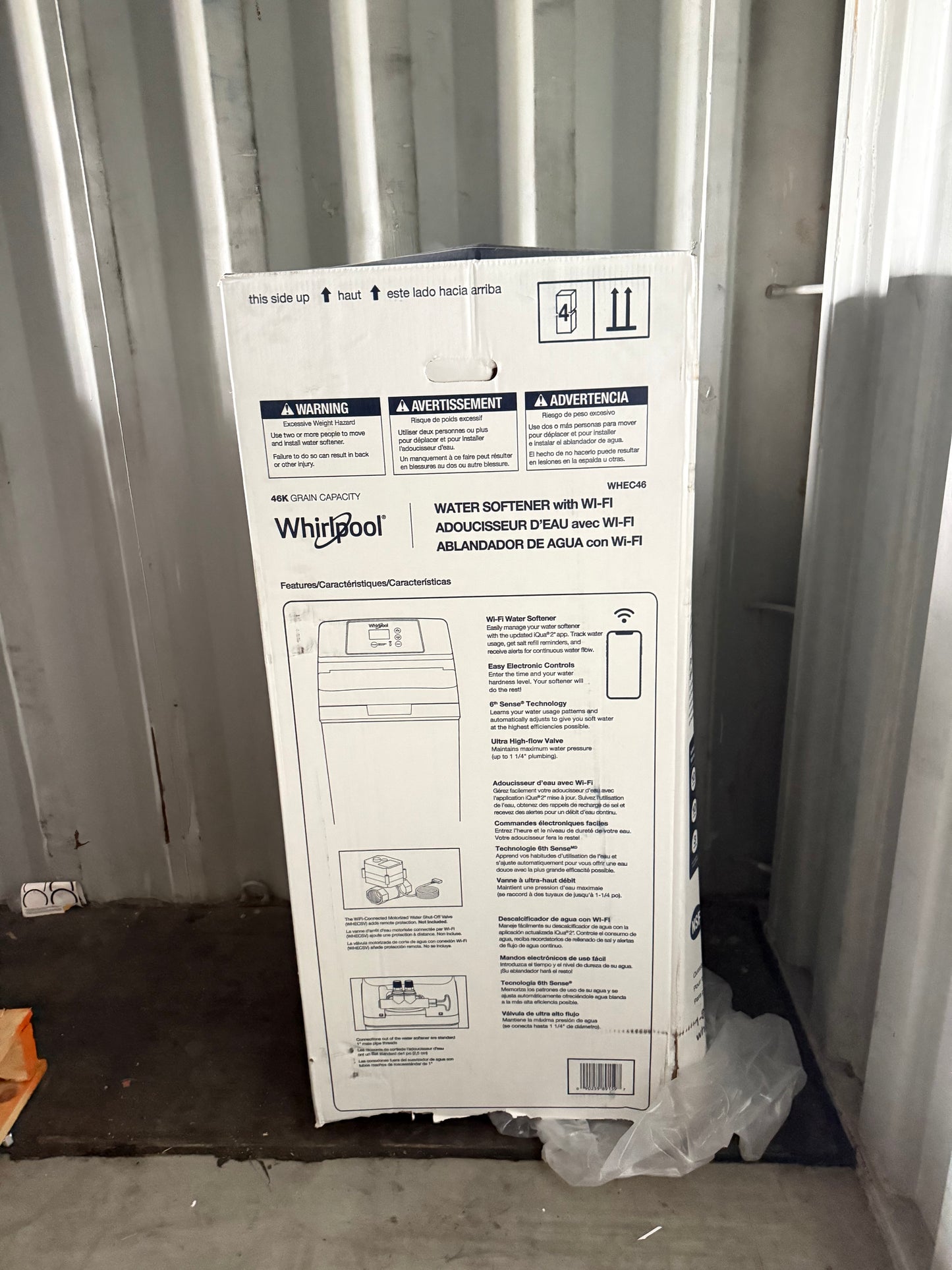 Whirlpool 46000 -Grain Pro Series Wi-Fi Enabled Smart Water Softener For Hard Water and Iron Reduction
