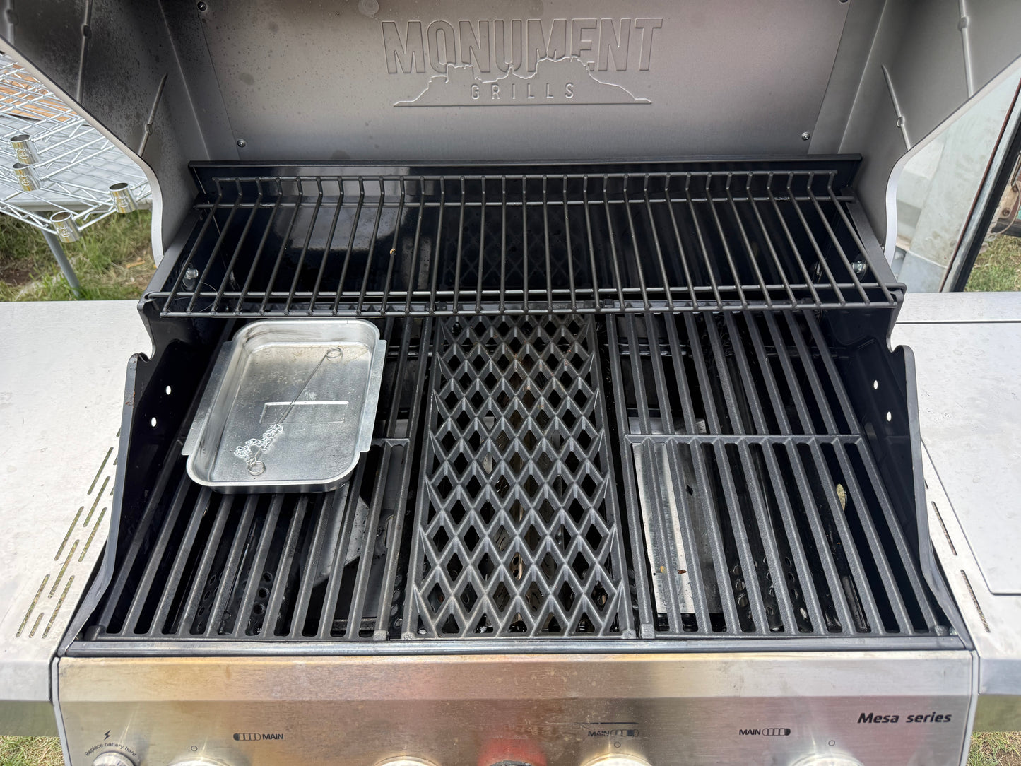 Monument Mesa Stainless Steel 5-Burner Liquid Propane Infrared Gas Grill with 1 Side Burner