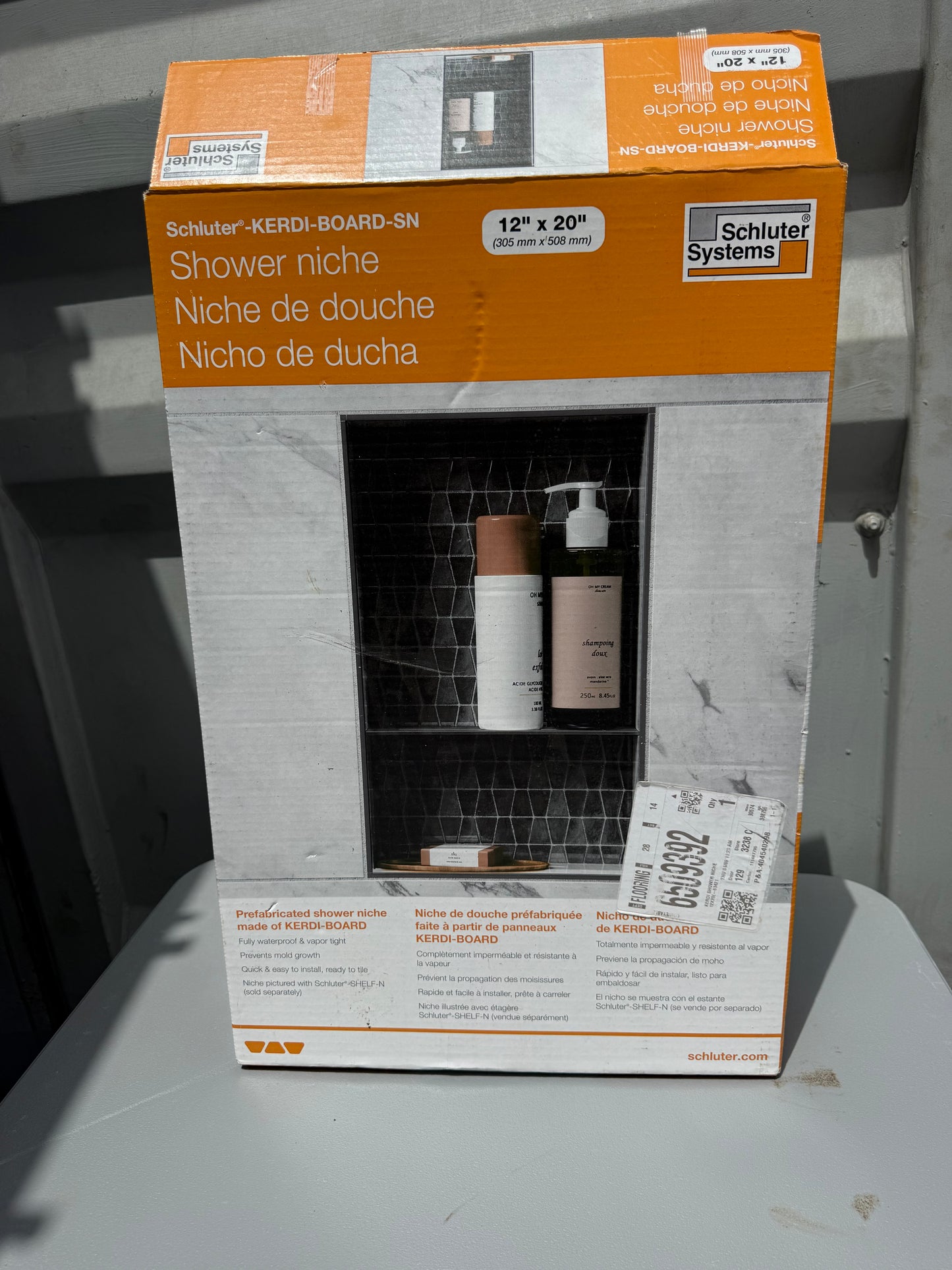 Schluter Systems Kerdi-Board-SN Shower Niche 12-in x 20-in w/Frame