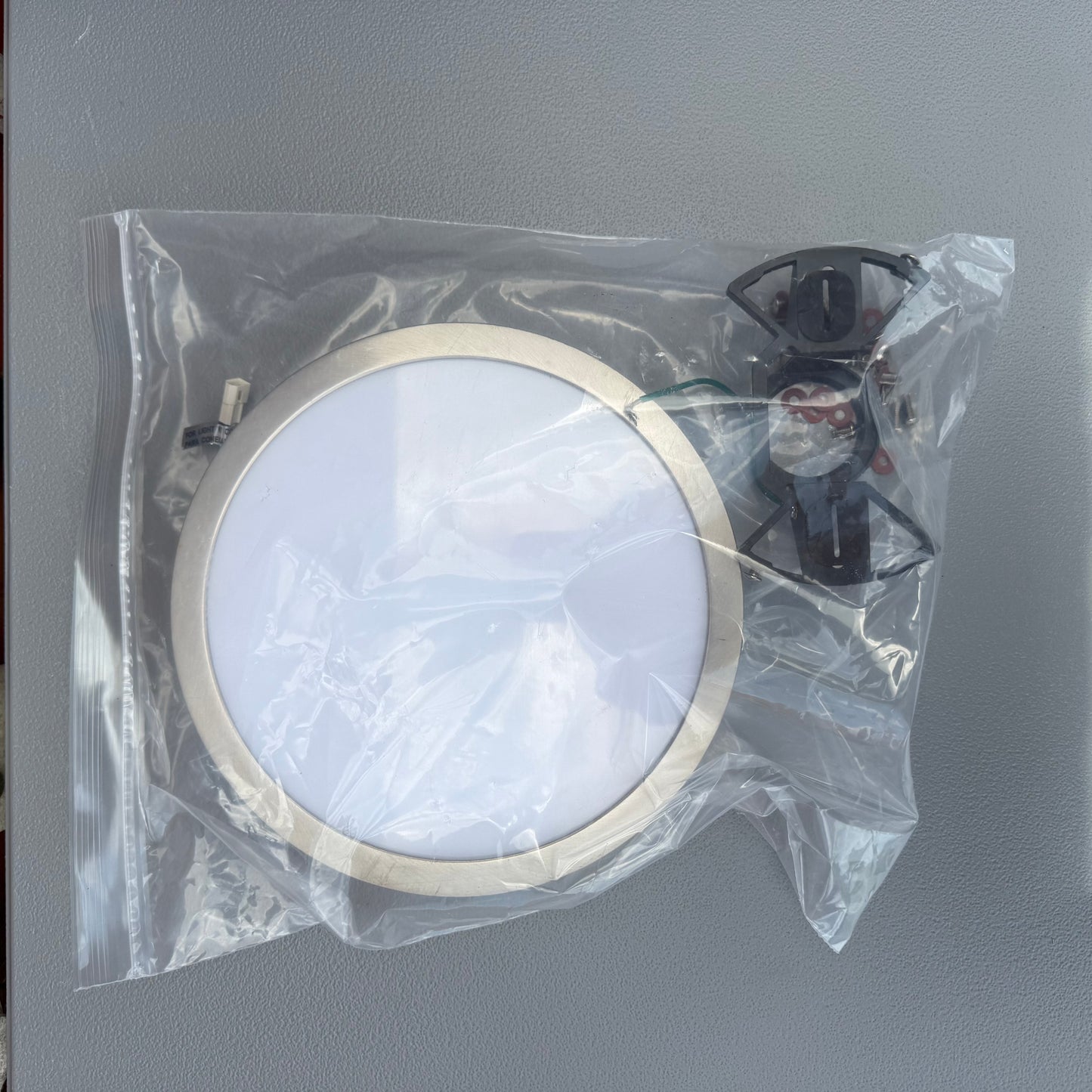 Maxxima Ceiling Mount 16-in Satin Nickel Indoor 1 -Light LED Tunable White Flush Mount