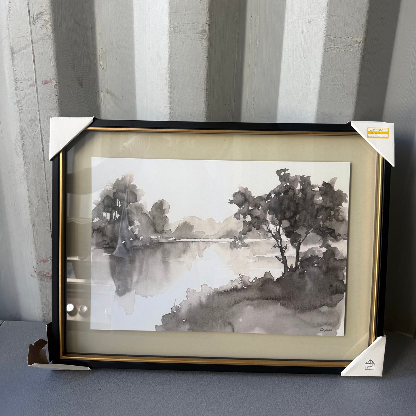 18"x24" Washed Stream Framed Wall Art - Hearth & Hand™ with Magnolia