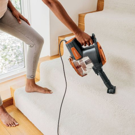 Shark Rocket Ultra-Light Corded Stick Vacuum HV301 8.5" Cleaning Path Orange
