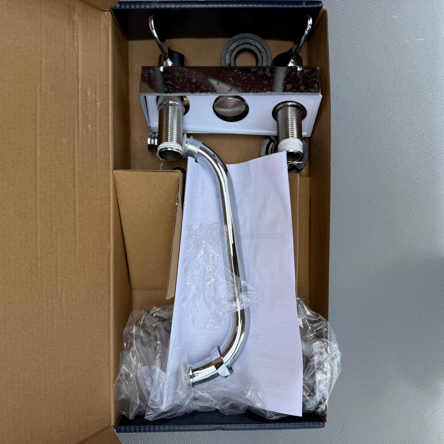 Project Source Chrome 2-handle Deck-Mount Utility Faucet