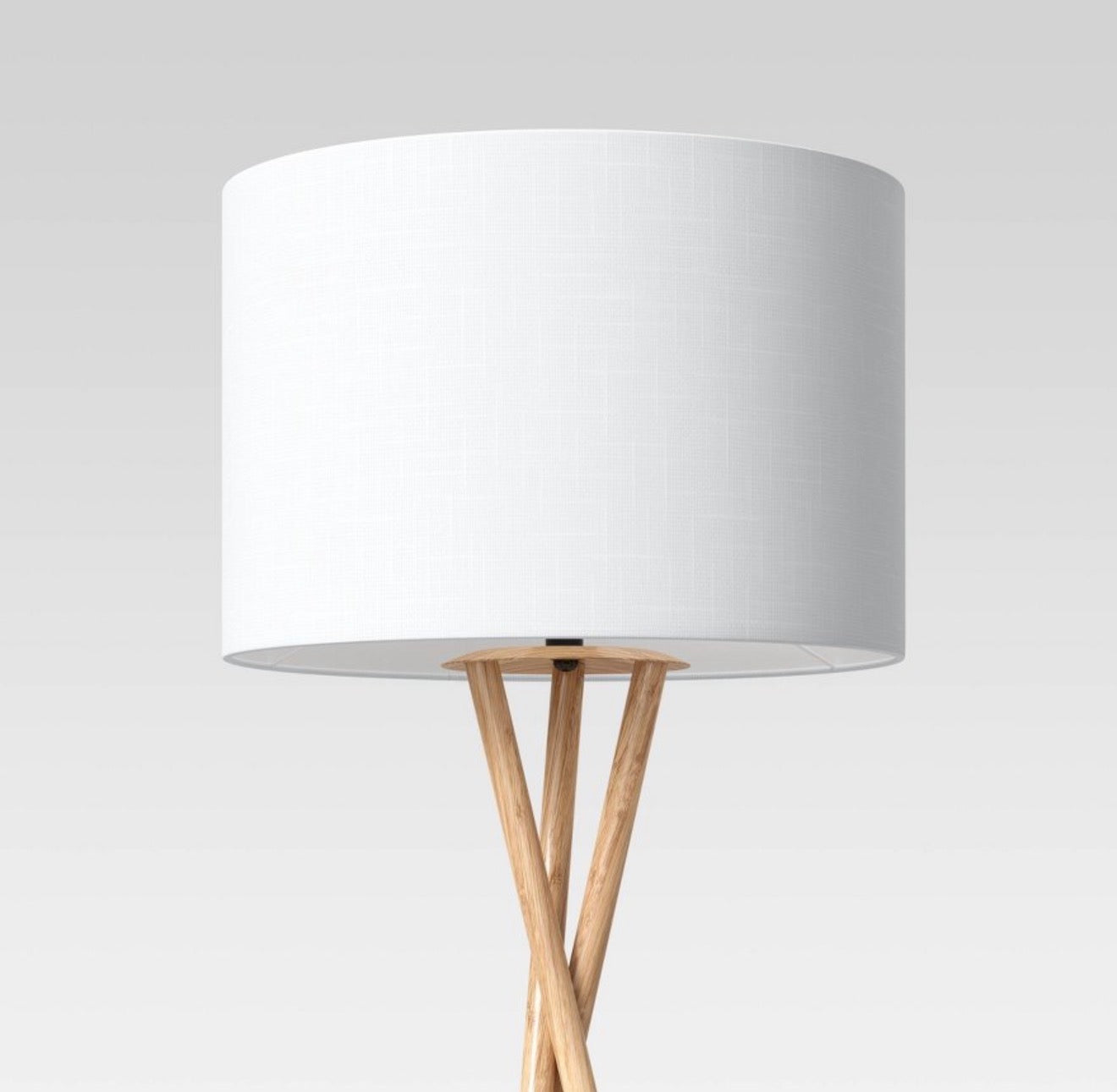 Set of 2 59"x18.5" Modern Tripod Floor Lamp Natural - Threshold™: Linen Shade