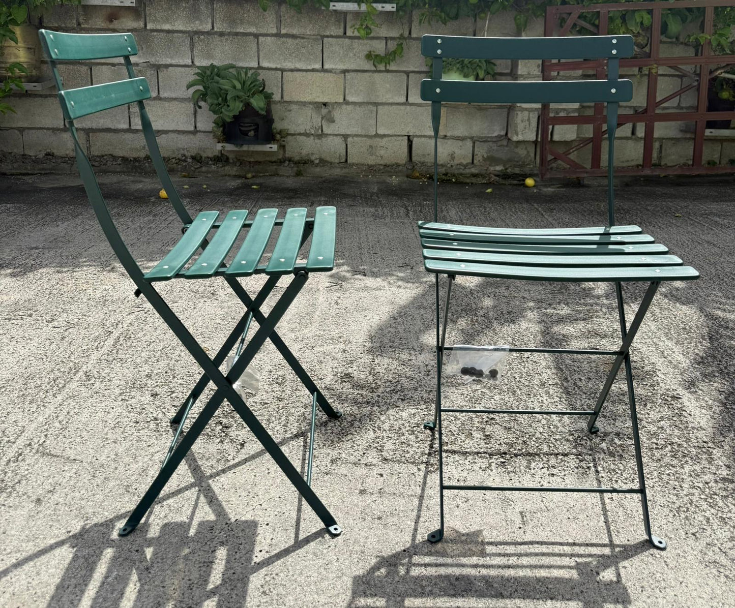 Fermob Bistro Duraflon Steel Outdoor Folding Chair - Cedar Green