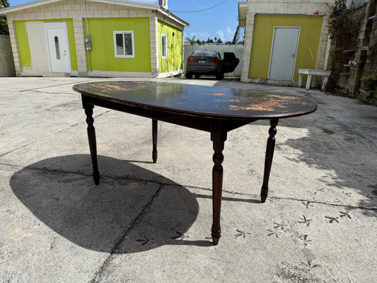 Solid Wooden Base/MDF Top Dining Table